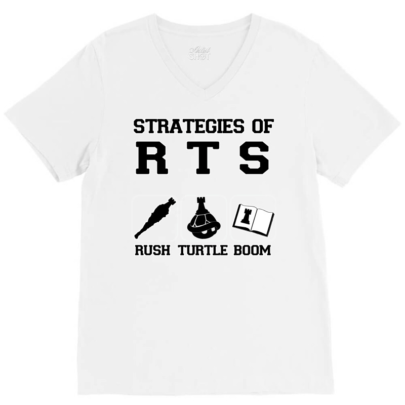 Rush Turtle Boom V-neck Tee | Artistshot