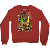 Beer Bottles With Wheat And Barley Crewneck Sweatshirt | Artistshot