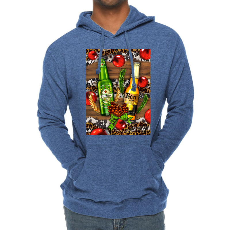 Beer Bottles With Wheat And Barley Lightweight Hoodie | Artistshot