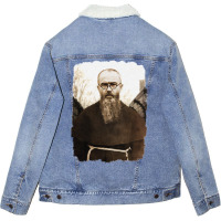 Saint Maximilian Kolbe Unisex Sherpa-lined Denim Jacket | Artistshot