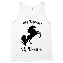 Easily Distracted By Unicorns Tank Top | Artistshot