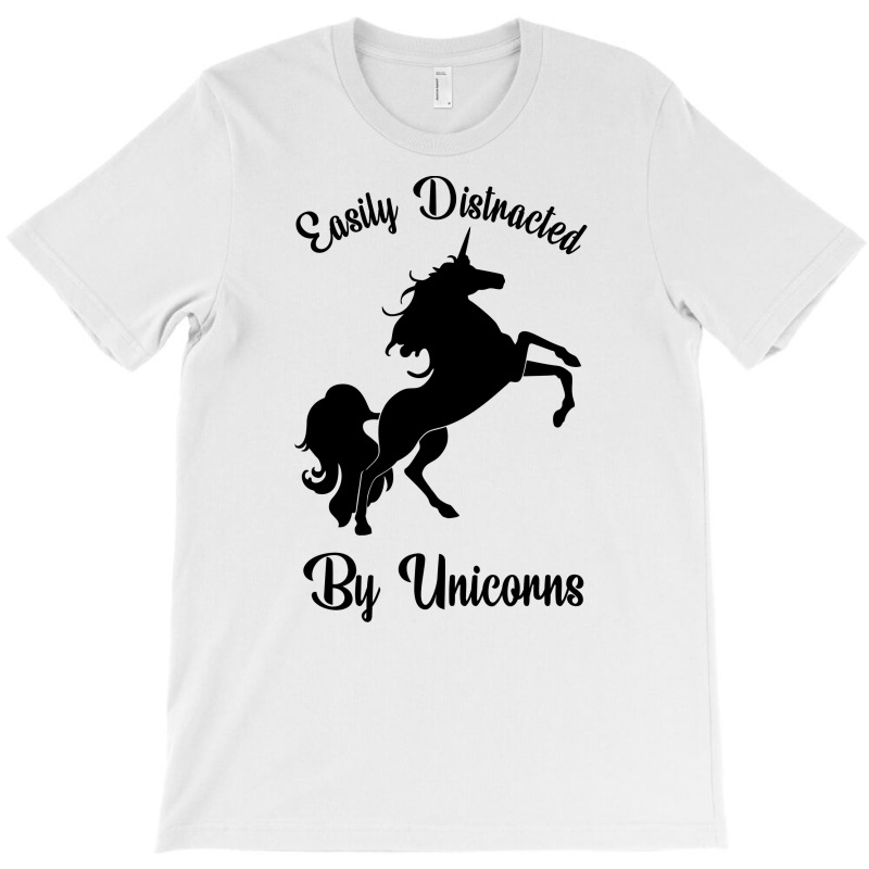 Easily Distracted By Unicorns T-shirt | Artistshot