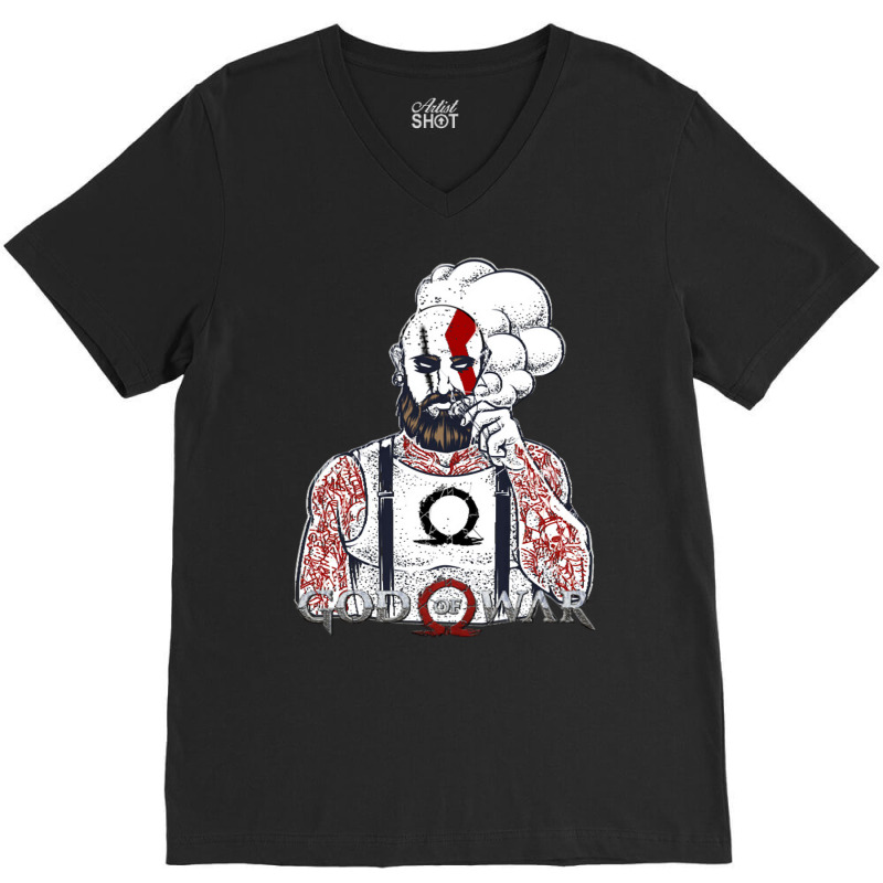 Vapor Kratos V-neck Tee | Artistshot