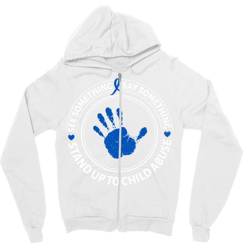 See Something Say Something Child Abuse Zipper Hoodie | Artistshot