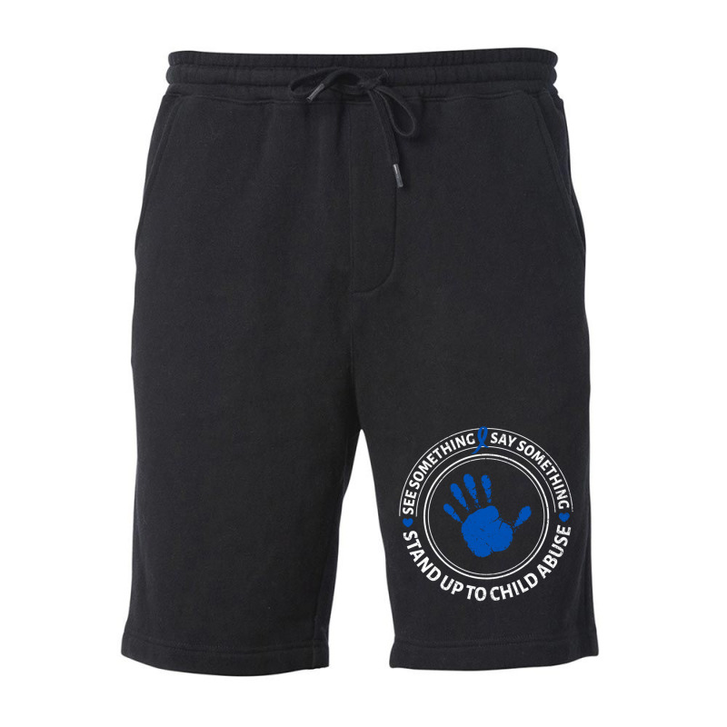 See Something Say Something Child Abuse Fleece Short | Artistshot