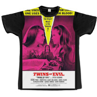 Vintage Movie Poster Horror Art Twins Of Evil Graphic T-shirt | Artistshot