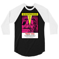 Vintage Movie Poster Horror Art Twins Of Evil 3/4 Sleeve Shirt | Artistshot