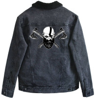 Viking Kratos Unisex Sherpa-lined Denim Jacket | Artistshot