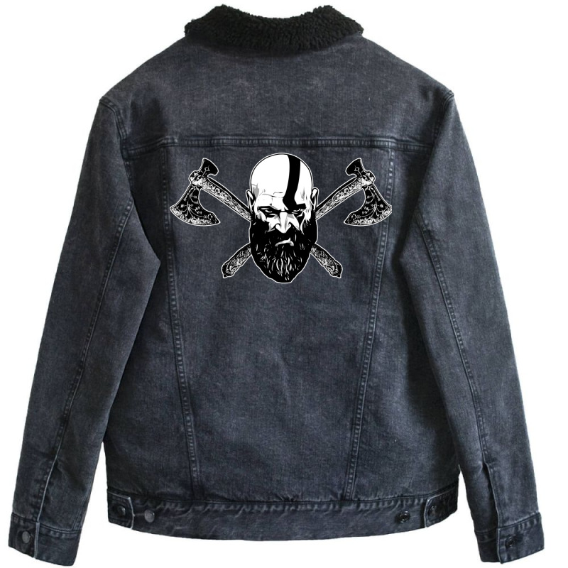 Viking Kratos Unisex Sherpa-lined Denim Jacket | Artistshot