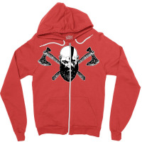 Viking Kratos Zipper Hoodie | Artistshot