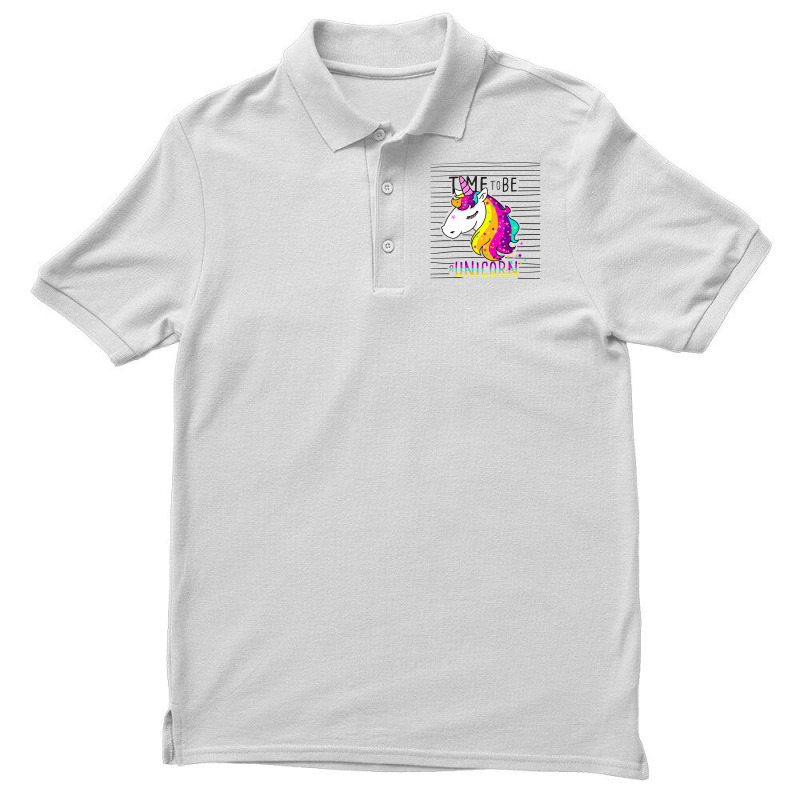 Time To Be A Unicorn Men's Polo Shirt by banjarstore | Artistshot