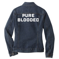 Anti Vaccine Mandate Pure Blooded Medical Freedom To Choose Ladies Denim Jacket | Artistshot