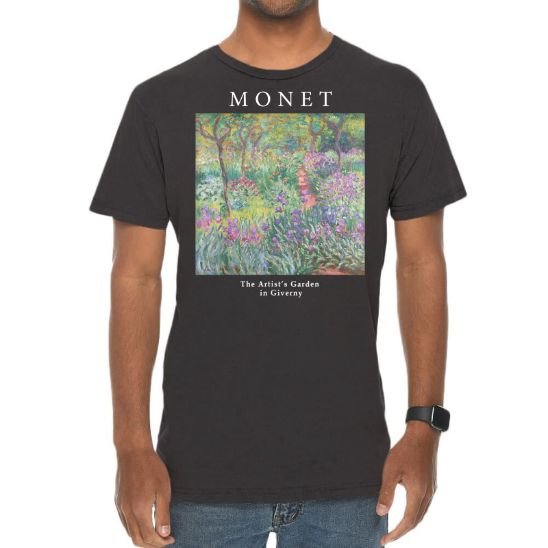 Claude Monet's The Artist's Garden At Giverny Art Lover T Shirt Vintage T-Shirt by javauxswar | Artistshot