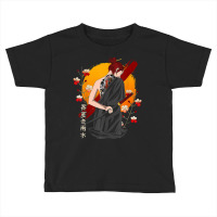 Japanese Samurai Vintage Sakura Cherry Blossom Katana Sword T Shirt Toddler T-shirt | Artistshot