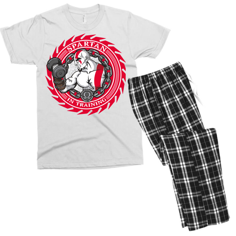 Spartan In Training Men's T-shirt Pajama Set | Artistshot