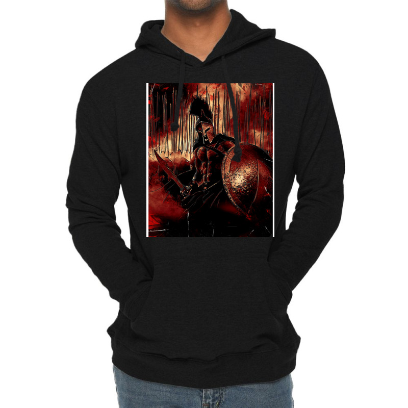 Spartan King   Dine In Hell Lightweight Hoodie | Artistshot