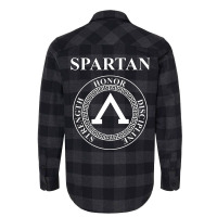 Spartan Shield Virtues Of Sparta Classical Greece Flannel Shirt | Artistshot