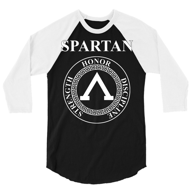 Spartan Shield Virtues Of Sparta Classical Greece 3/4 Sleeve Shirt | Artistshot