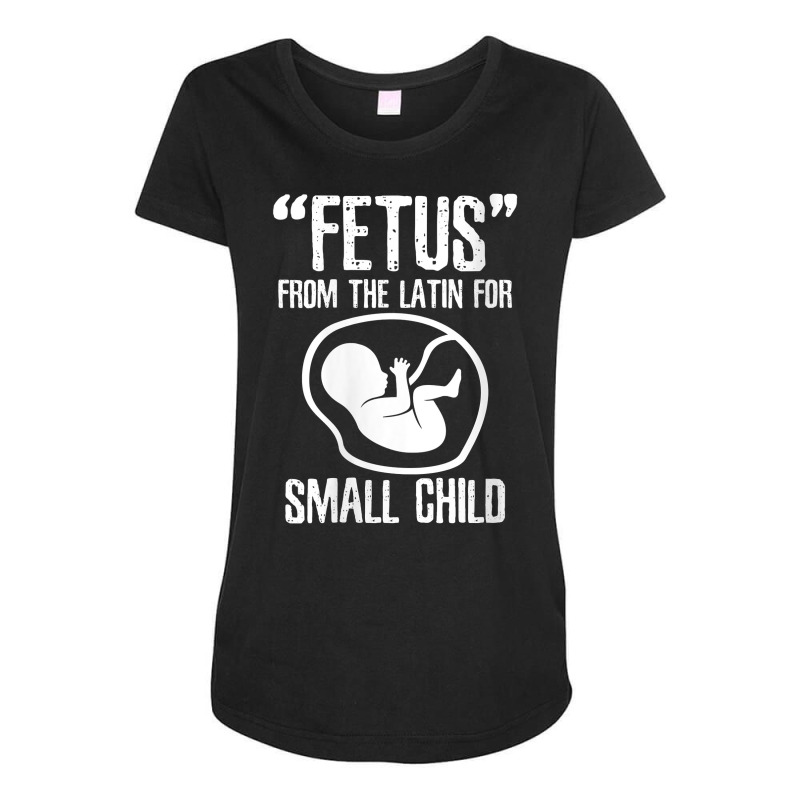 Womens Fetus Latin For Small Child V Neck T Shirt Maternity Scoop Neck T-shirt by wiltoban | Artistshot