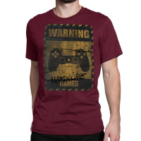 Warning Hardcore Gamer Classic T-shirt | Artistshot