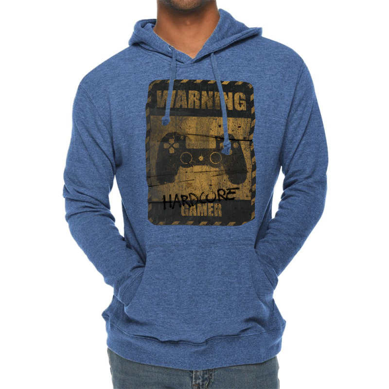 Warning Hardcore Gamer Lightweight Hoodie | Artistshot