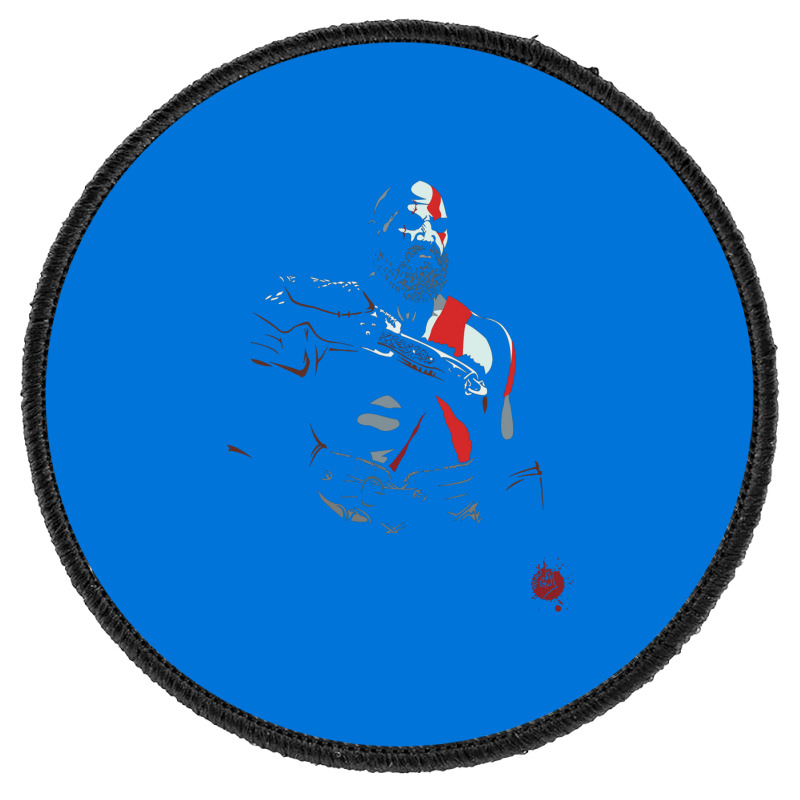 Warrior Of Gods  Kratos Round Patch | Artistshot