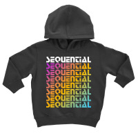 Rainbow Sequential Toddler Hoodie | Artistshot