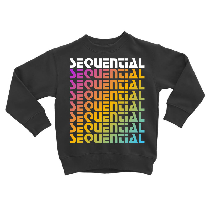 Rainbow Sequential Toddler Sweatshirt | Artistshot