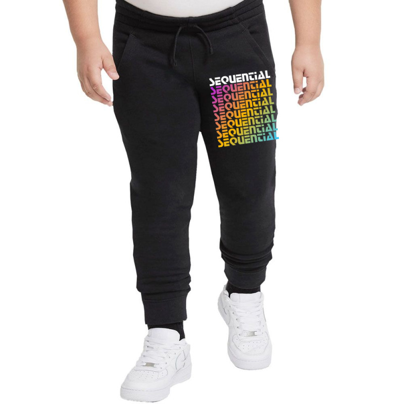 Rainbow Sequential Youth Jogger | Artistshot