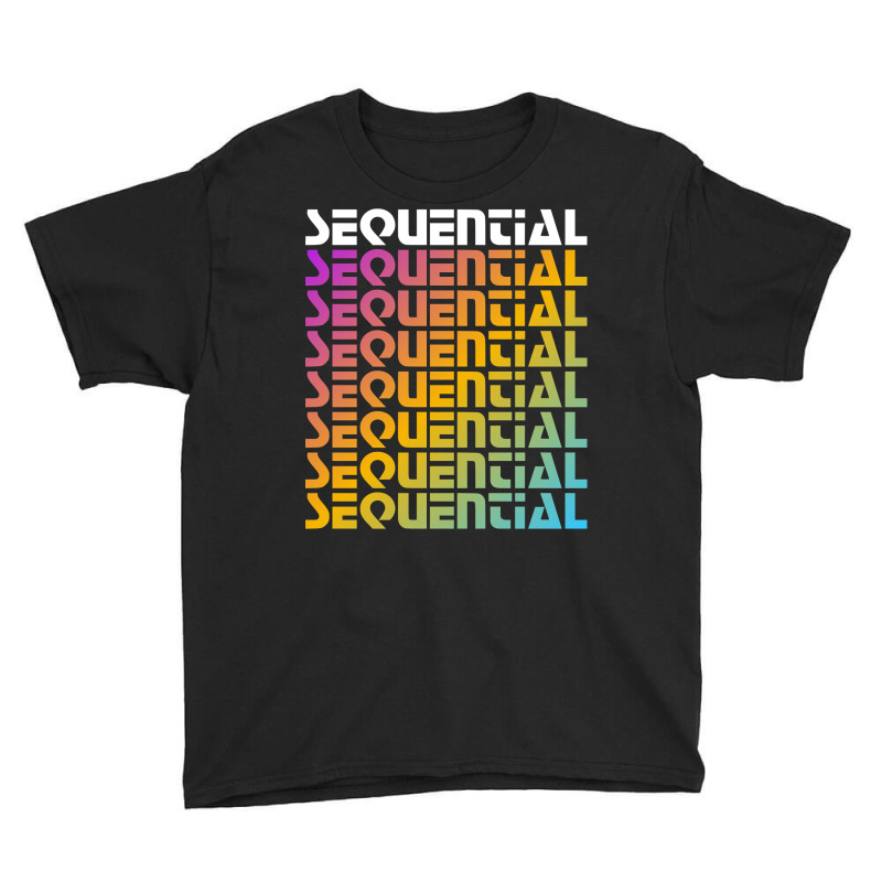 Rainbow Sequential Youth Tee | Artistshot