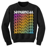 Rainbow Sequential Youth Sweatshirt | Artistshot