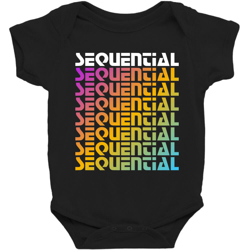 Rainbow Sequential Baby Bodysuit | Artistshot