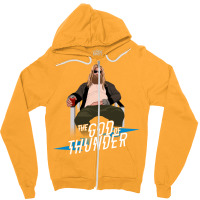 The God Of Thunder Zipper Hoodie | Artistshot