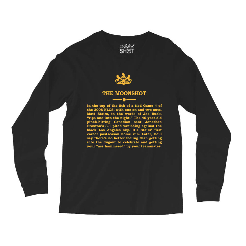 Artistshot Hot Trend Real Historical Philadelphia - The Moonshot Long Sleeve Shirts | Artistshot