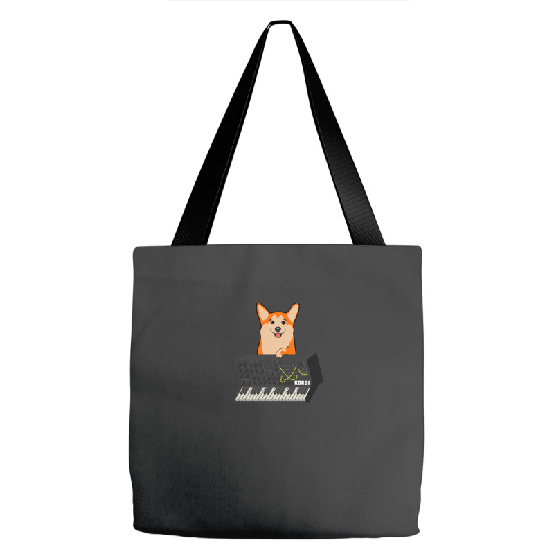 Funny Synthesizer Fan Korgi Corgi Dog Lover .png Tote Bags | Artistshot