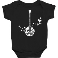 Banjo Instrument T Shirta Banjo Instrument With Beautiful Butterflies Baby Bodysuit | Artistshot