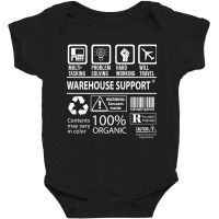 Limited Edition Warehouse Support T Shirt - Multitasking Certified Job Baby Bodysuit | Artistshot