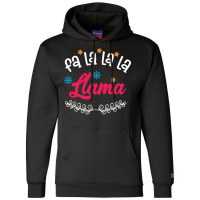 Christmas Present T  Shirt Fa La La La Llama T  Shirt Champion Hoodie | Artistshot