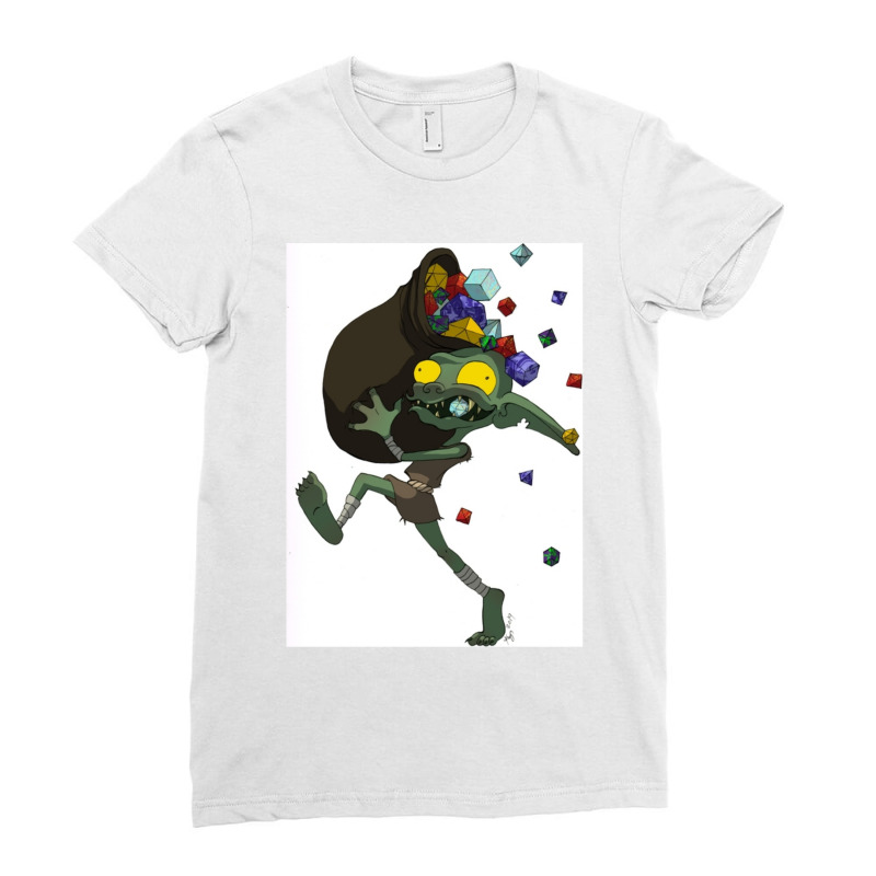 Dice Goblin Sleeveless Top Ladies Fitted T-Shirt by MIVANVORST | Artistshot