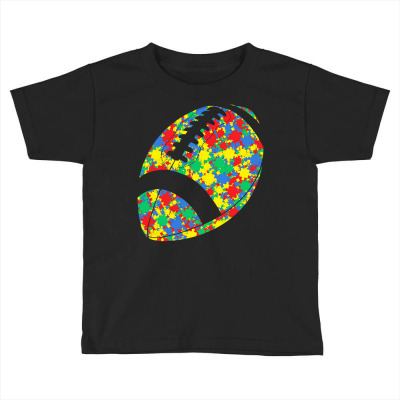 Football Player T  Shirt Funny Sport Lover Football Autism Awareness M Toddler T-shirt Designed By Rosendovonrueden995