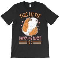 Guinea Pig 3 Birthday T  Shirt Cute Guinea Pig Design For A 3 Year Old T-shirt | Artistshot