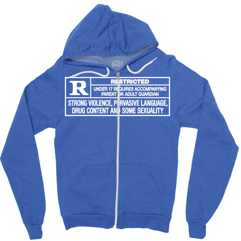 Rated R Zipper Hoodie by kounalkherfix | Artistshot