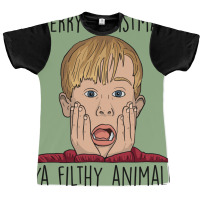 Merry Christmas Ya Filthy Animal 1 Graphic T-shirt | Artistshot