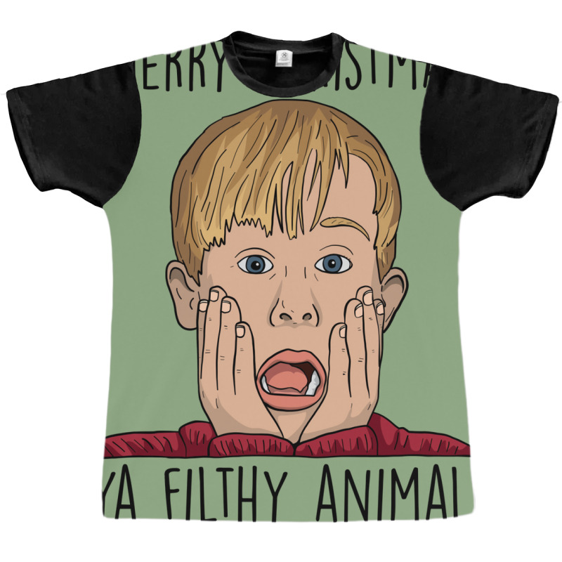 Merry Christmas Ya Filthy Animal 1 Graphic T-shirt | Artistshot