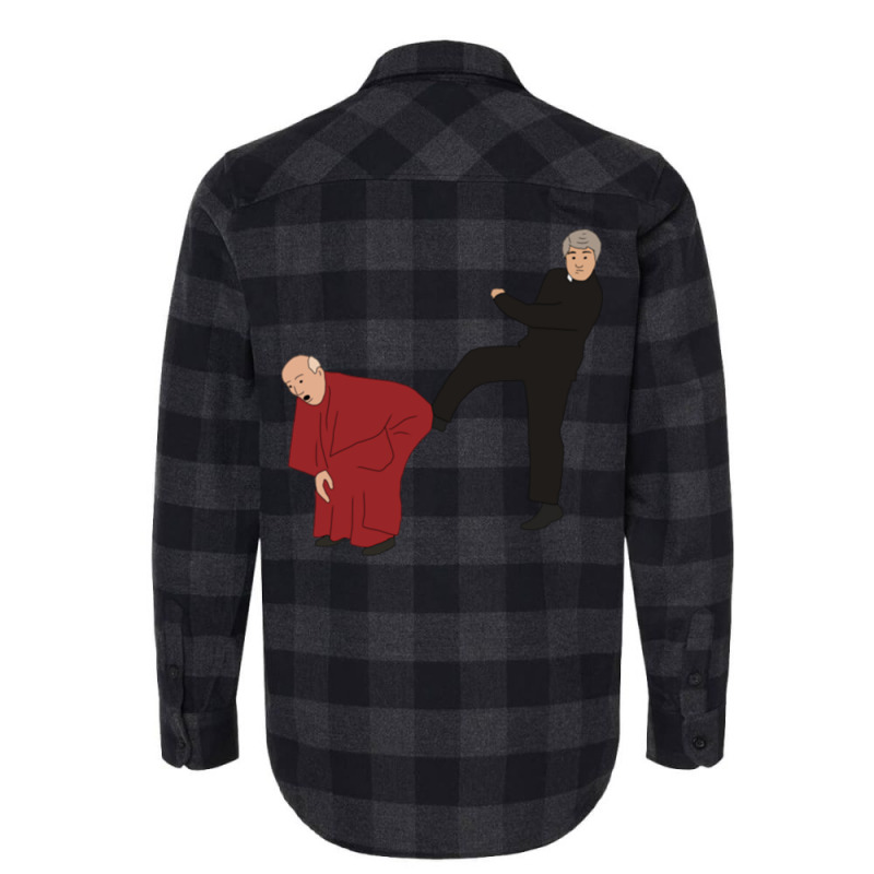 Father Ted Kicking Bishop Brennan Up The Arse Flannel Shirt | Artistshot