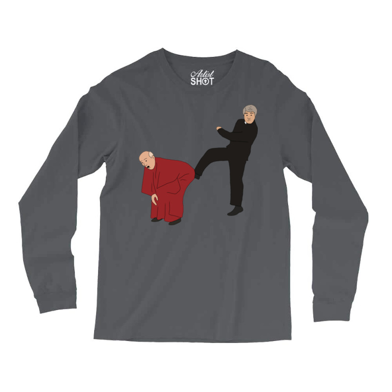 Father Ted Kicking Bishop Brennan Up The Arse Long Sleeve Shirts | Artistshot