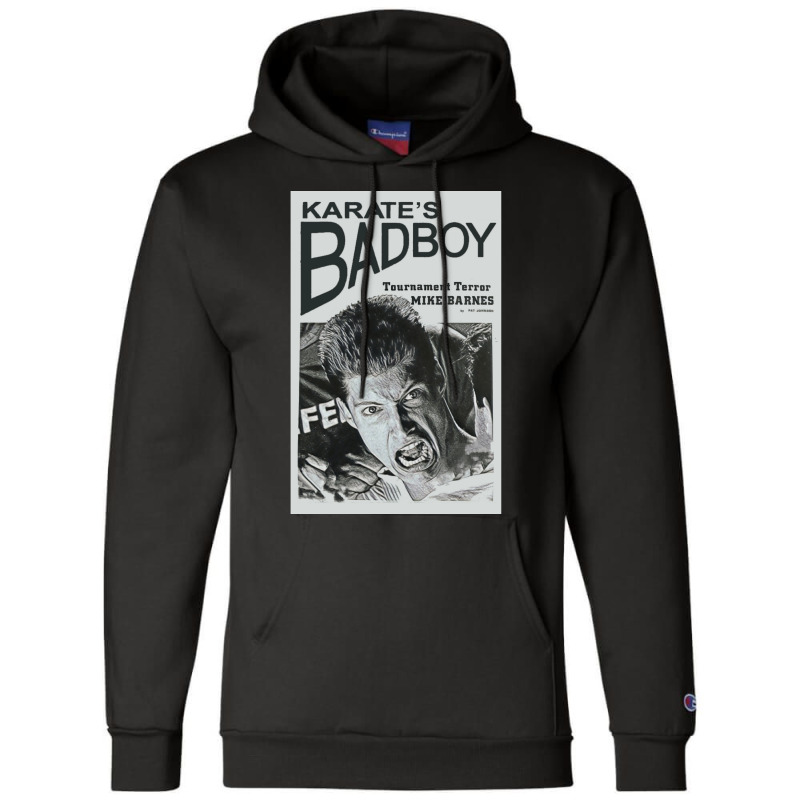 Mike Barnes   Karate's Bad Boy Poster Champion Hoodie | Artistshot