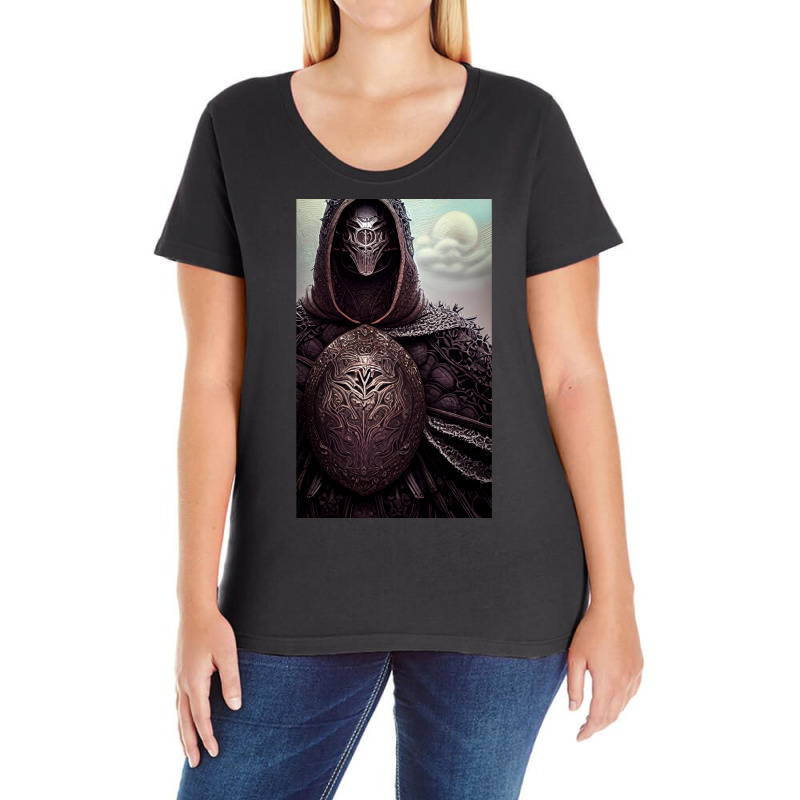 Armoured Warrior Ladies Curvy T-Shirt by medjikmeezahw | Artistshot