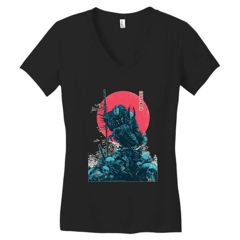 Predator Movie Print Classic Women's V-Neck T-Shirt by ANDREACOOPERSMITH | Artistshot