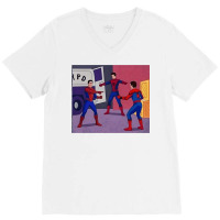 Spidermen Men Not Man Meme V-neck Tee | Artistshot